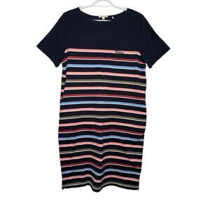 Barbour striped 100% cotton‎ t shirt dress womens 10 preppy nautical coastal